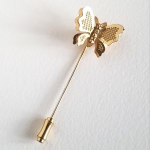 Vintage butterfly stick pin stickpin cravat lapel brooch insect bug